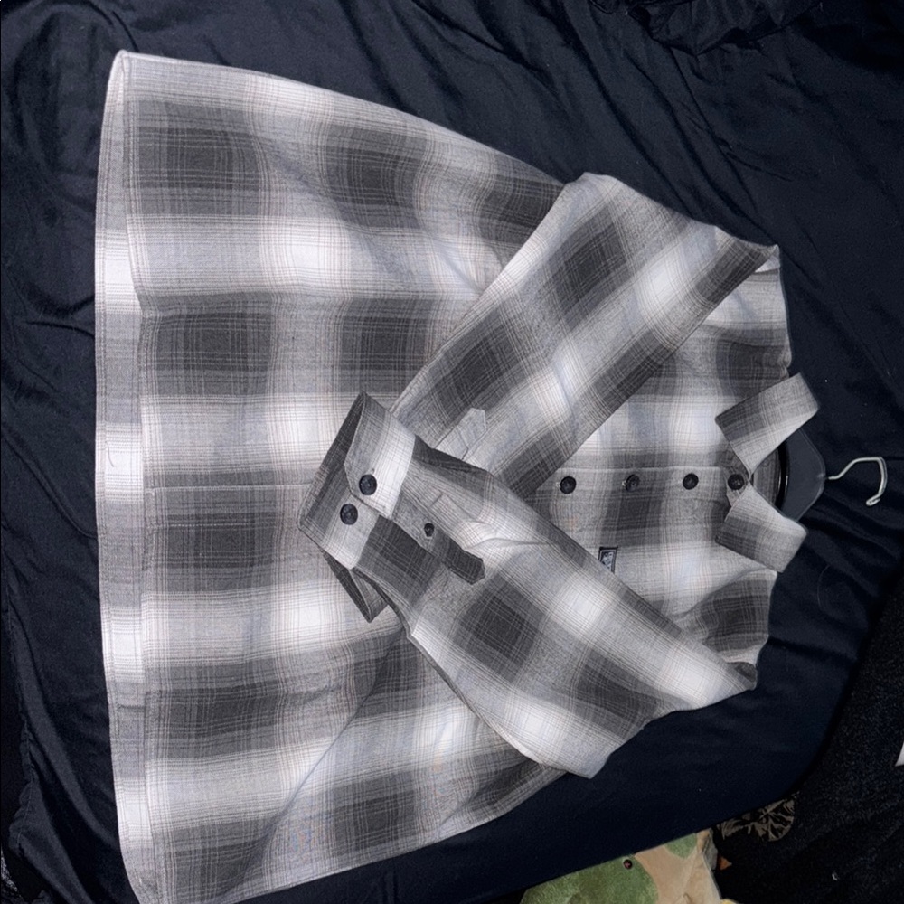Plaid Button-Up Shirt